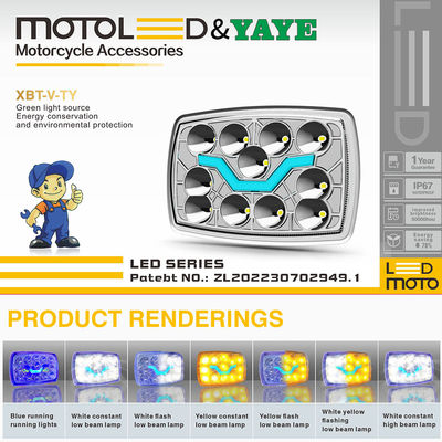 YAYE CD70 CG125 70cc 12V LED Headlight with DRL and Turn Indicator