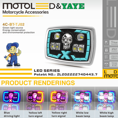 CD70 CG125 LED Headlight 18LED High Power with Projector Lens