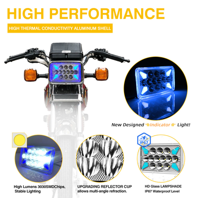 CG125 DC12V LED Motorcycle Headlight with DRL and Turn Signal