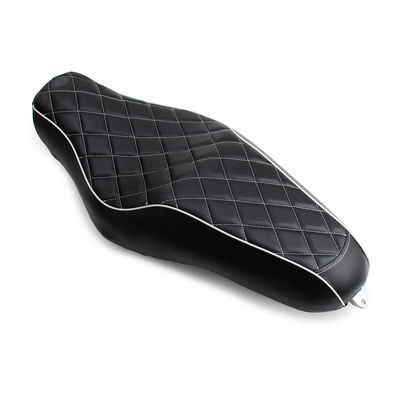 Motorcycle Stitched Two-up Front Rear Seat Cushion Driver Passenger Pillion Pad For Harley Sportster Iron XL 883 1200 48 72