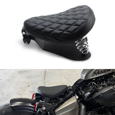 Retro Spring Leather Seat Bag for Motorcycle Thickened Motorcycle Seat Bag Single Leather Seat Bag Set Suitable for Harley