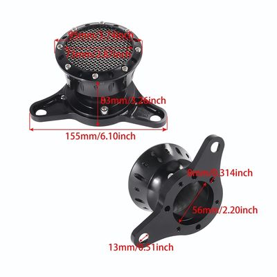 Motorcycle Retro Air Filter Intake Air Cleaner for Harley Sportster XL883 Iron XL1200 48 72 Roadster Hugger 2004-2019