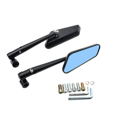 High Quality  Motorcycle Rearview Mirror Blue Glass Mirror Square Universal Rearview Mirror