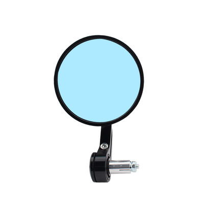 Blue Large Circular Handle Mirror 22MM Motorcycle Rearview Mirror Motorcycle Universal Accessories Motorcycle Modification Parts