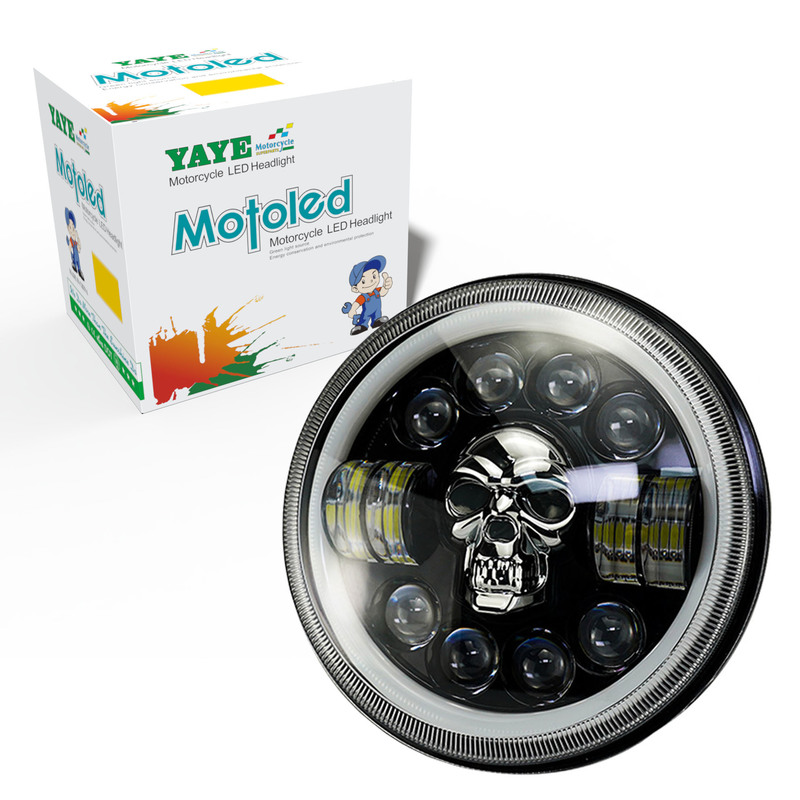 7 Inch Motorcycle LED Headlight with 6500k Color Temperature 10000LM Lumen and DC12V Voltage