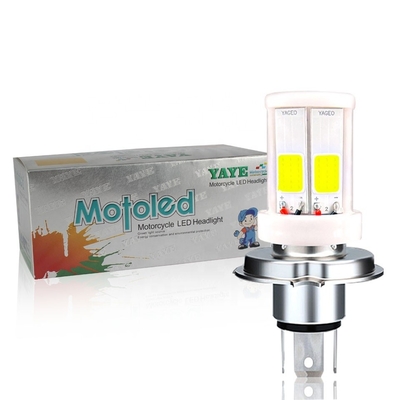 2400lm 50000 ঘন্টা H4 HS1 BA20D H6 P15D H6M 4 COB সিরামিক LED হেড হালকা কুয়াশা বাল্ব