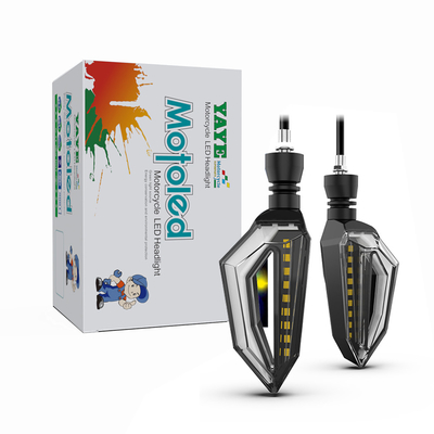 DC12V হলুদ LED জল প্রবাহ বাঁক সংকেত YAYE মোটরসাইকেল 2385 জন্য সতর্কতা আলো