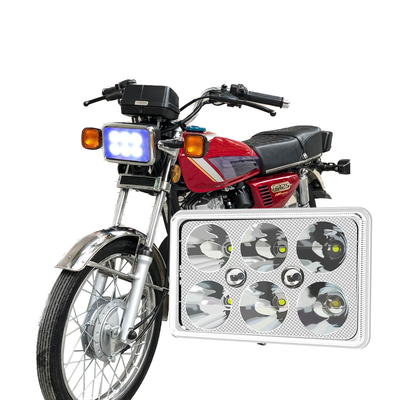 YAYE CG125 LED হেডলাইট ৬ চিপ DC12V সাদা নীল DRL মোটরসাইকেল লাইট